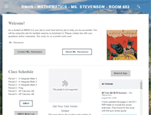 Tablet Screenshot of msstevensonmath.com